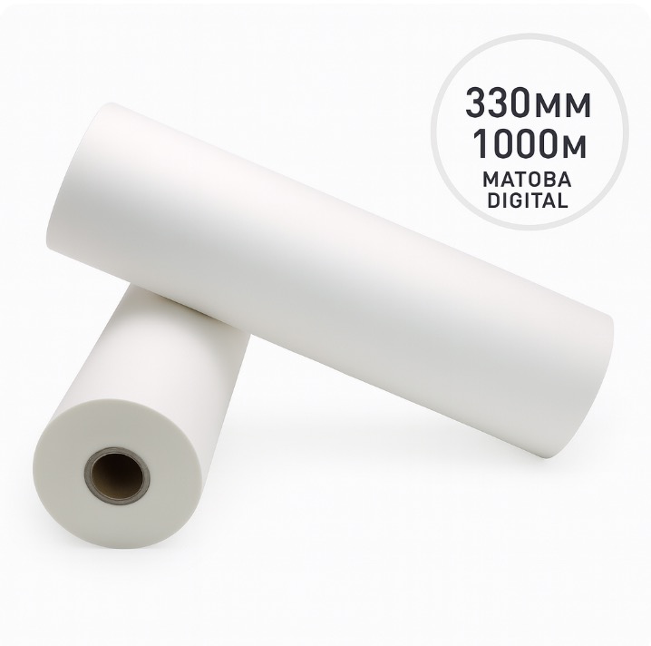 Плівка рулонна TOSHEN, 330мм, 1000 м, 30 мкм, матова Digital (000013506)